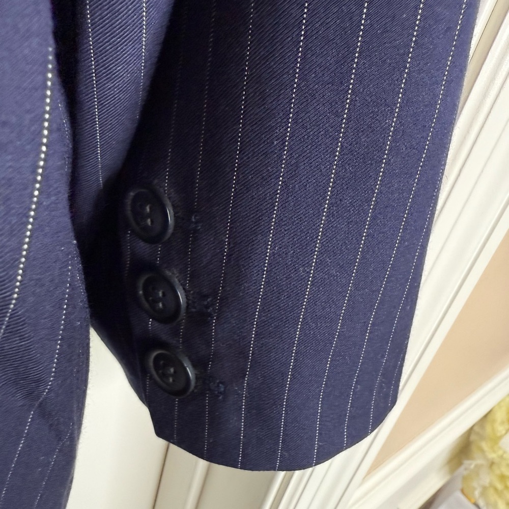 Women’s NWT Halogen/ Nordstrom Navy Pin  Striped Blazer, 3X - Picture 6 of 14
